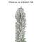 9ft. Pre-Lit Slim Flocked Royal Majestic Artificial Spruce Christmas Tree, Clear Lights